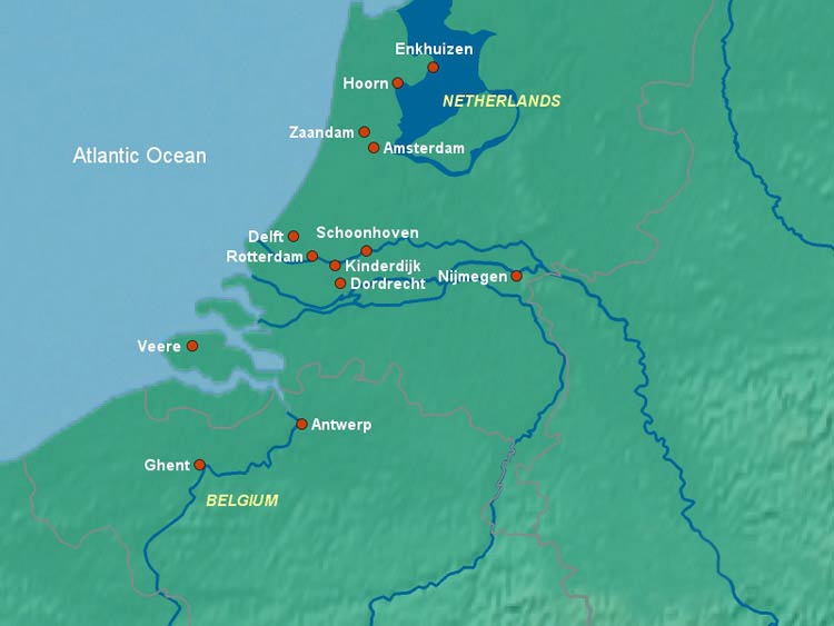 Dutch Waterways Map