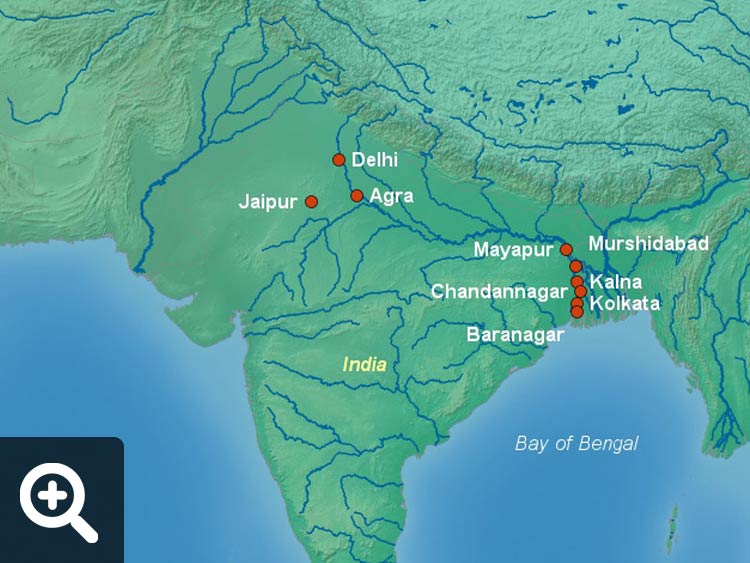 Icon Ganges River Map 
