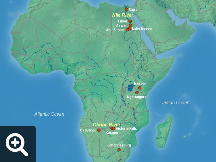 Africa River Map